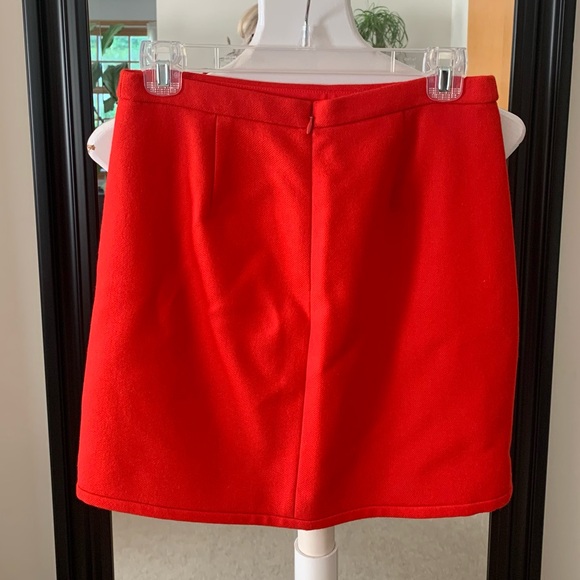 J. Crew Red Wool Mini Skirt - Picture 5 of 5